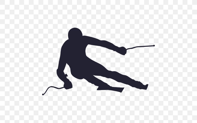 Alpine Skiing Silhouette Extreme Sport, PNG, 512x512px, Skiing, Alpine Skiing, Black, Extreme Skiing, Extreme Sport Download Free