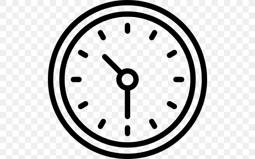 Time & Attendance Clocks Time-tracking Software, PNG, 512x512px, Time Attendance Clocks, Area, Black And White, Clock, Clock Face Download Free