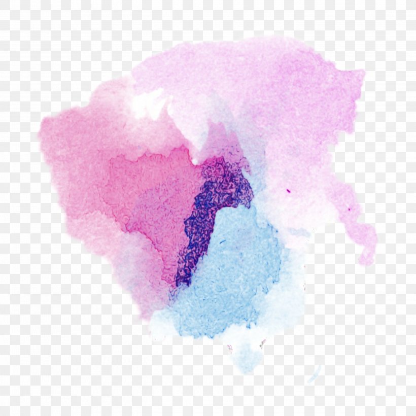 Watercolor Background, PNG, 2896x2896px, Sky, Pink, Purple, Violet, Watercolor Paint Download Free