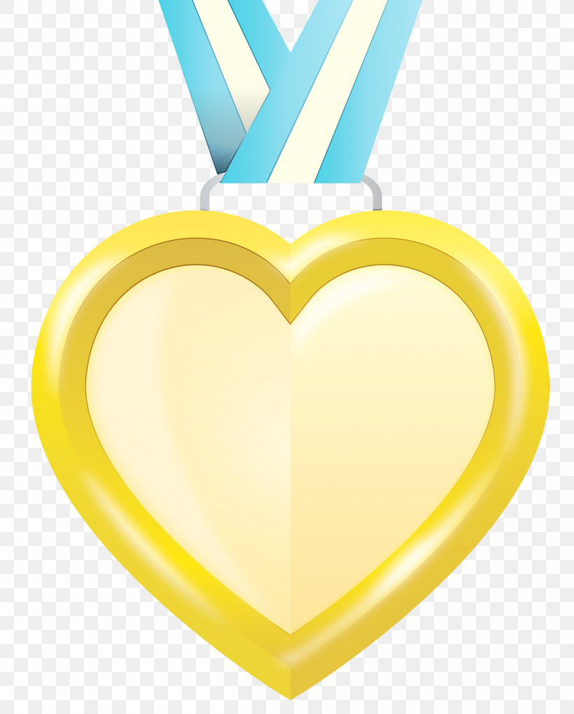 Yellow Font Heart Jewellery M-095, PNG, 2409x2999px, Heart Gold Medal Badge, Heart, Jewellery, M095, Paint Download Free