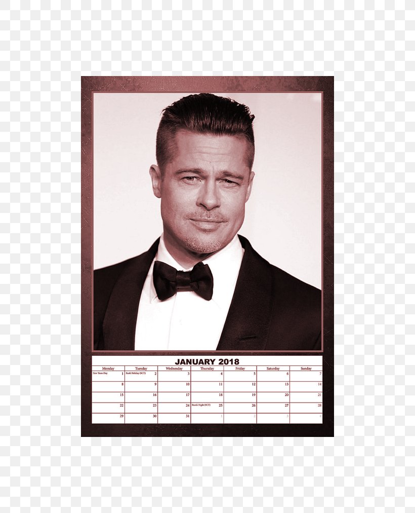 Brad Pitt Friends Calendar Celebrity Actor, PNG, 800x1012px, Brad Pitt, Actor, Angelina Jolie, Calendar, Celebrity Download Free