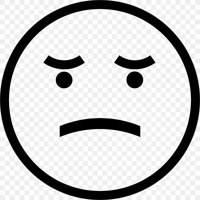 Smiley Emoticon Frown Sadness Clip Art, PNG, 2298x2298px, Smiley, Area, Black And White, Crying, Drawing Download Free