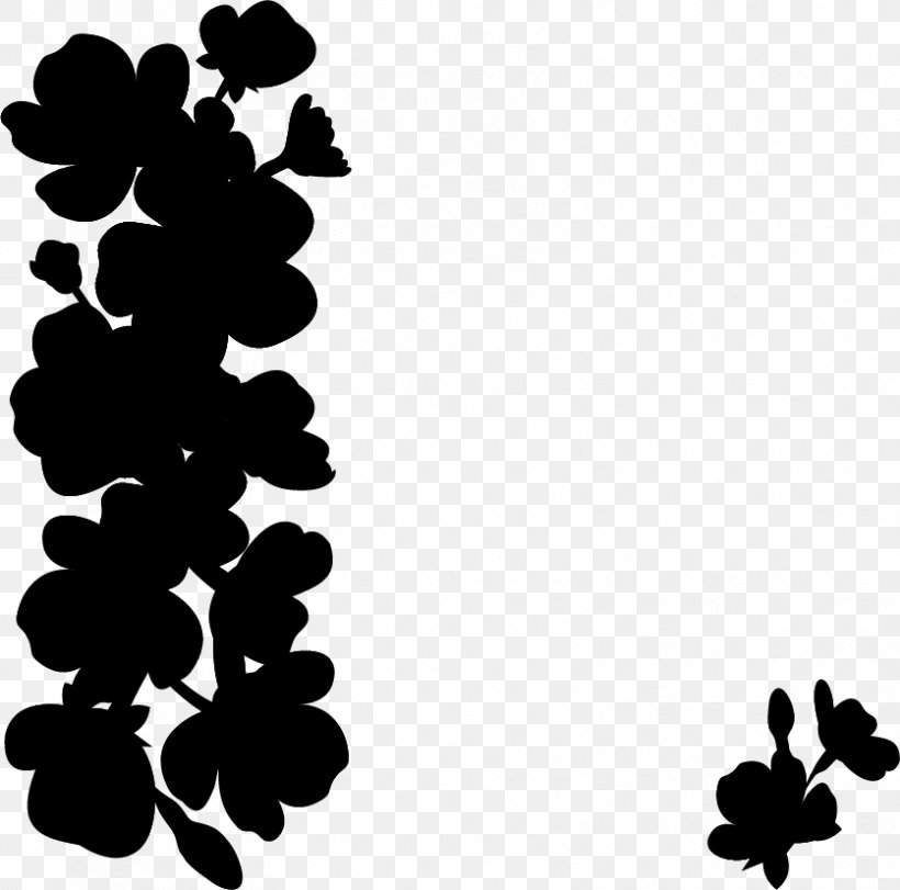 Floral Design Pattern Leaf Silhouette, PNG, 836x827px, Leaf, Black M, Blackandwhite, Botany, Branch Download Free