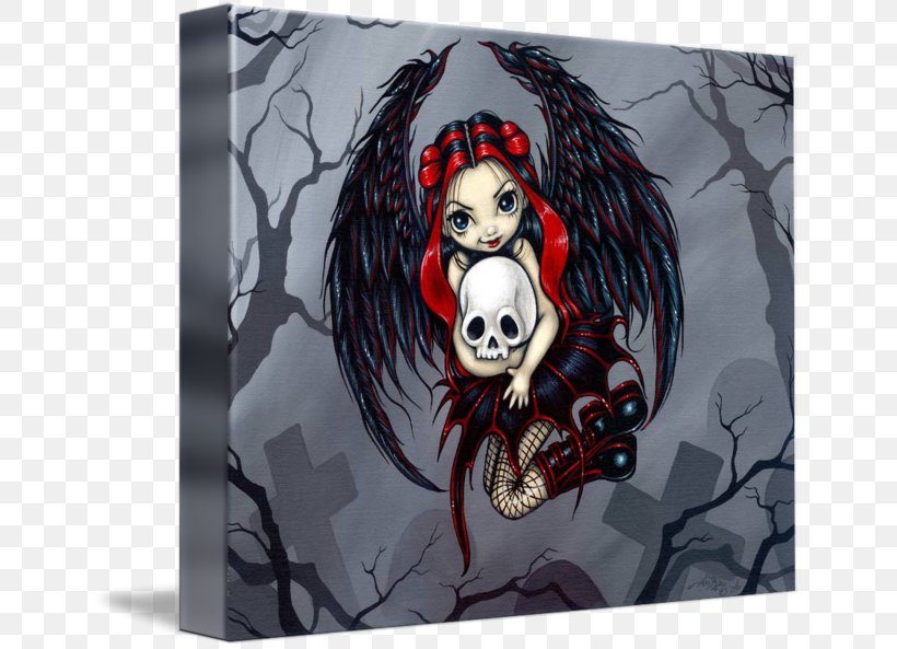 Gothic Art Drawing Fairy, PNG, 650x593px, Watercolor, Cartoon, Flower, Frame, Heart Download Free