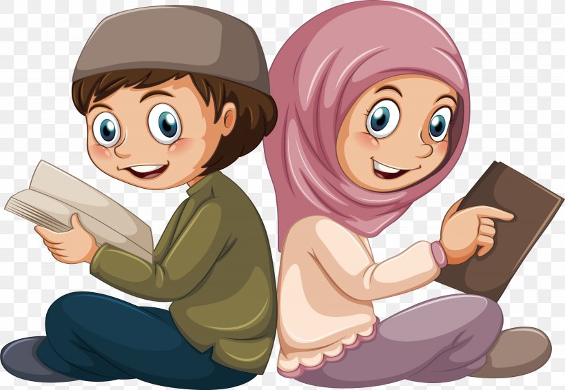 Islam Muslim Boy Illustration, PNG, 3772x2604px, Watercolor, Cartoon, Flower, Frame, Heart Download Free