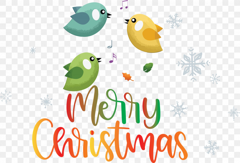 Merry Christmas, PNG, 3000x2044px, Merry Christmas, Beak, Birds, Ducks, Logo Download Free