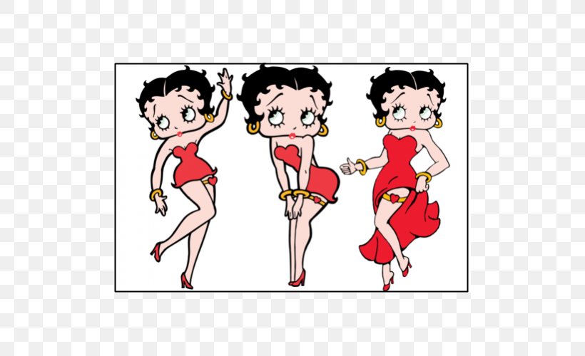 Betty Boop Minnie Mouse Popeye Cartoon, PNG, 500x500px, Watercolor, Cartoon, Flower, Frame, Heart Download Free