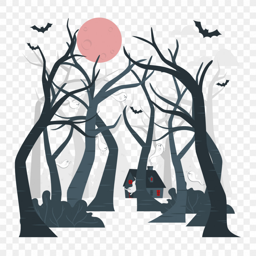 Halloween, PNG, 2000x2000px, Halloween, Behavior, Human, Meter, Tree Download Free