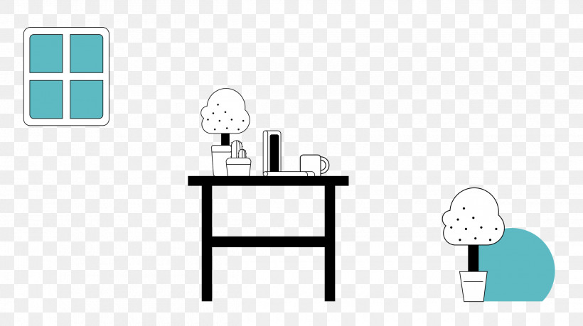 Home Office, PNG, 2500x1401px, Home Office, Cartoon, Diagram, Furniture, Geometry Download Free