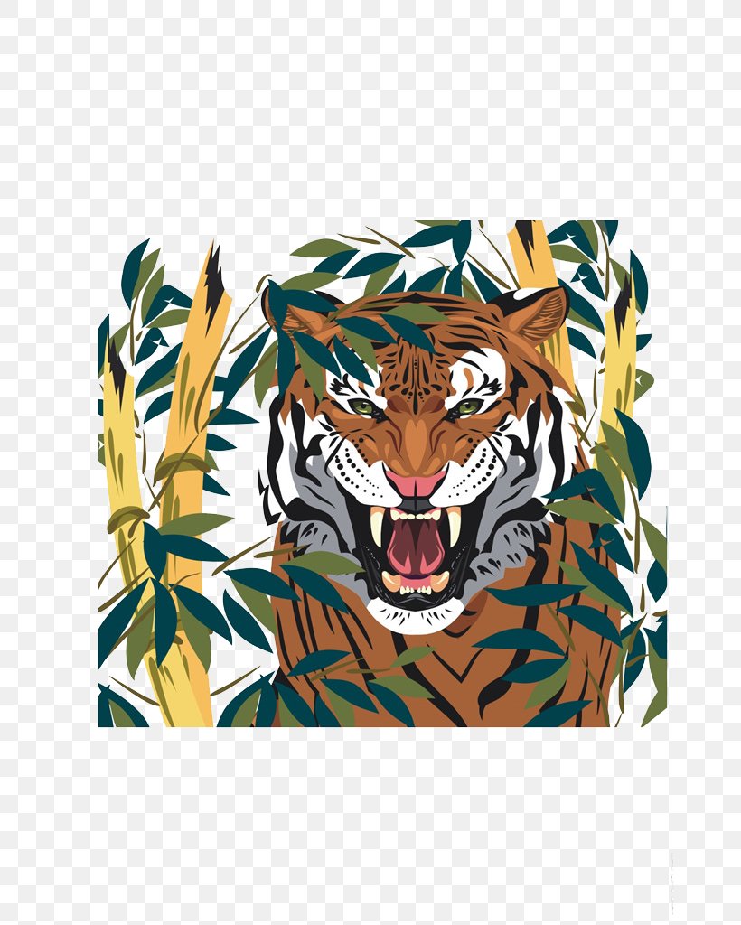 Tiger Illustration, PNG, 725x1024px, Tiger, Art, Big Cats, Carnivoran, Cartoon Download Free