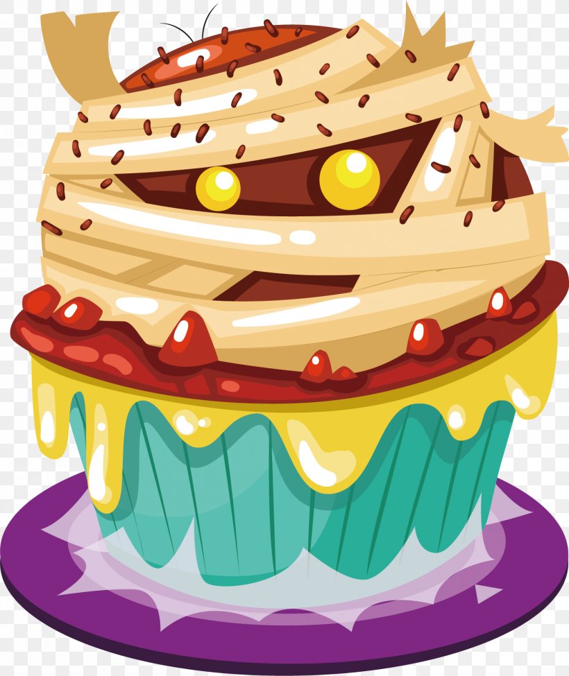 Cupcake Halloween Cake Birthday Cake, PNG, 1413x1681px, Cupcake, Animation, Birthday Cake, Buttercream, Cake Download Free