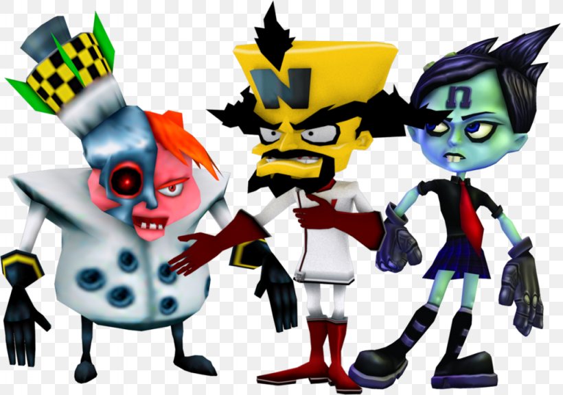 Crash Bandicoot 2: Cortex Strikes Back Crash Tag Team Racing Crash Bandicoot N. Sane Trilogy Crash Nitro Kart Crash Twinsanity, PNG, 1024x720px, Crash Tag Team Racing, Action Figure, Art, Cartoon, Cerebral Cortex Download Free