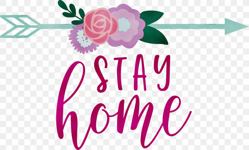 Floral Design, PNG, 3000x1816px, Stay Home, Caluya Design, Floral Design, Logo, Paint Download Free