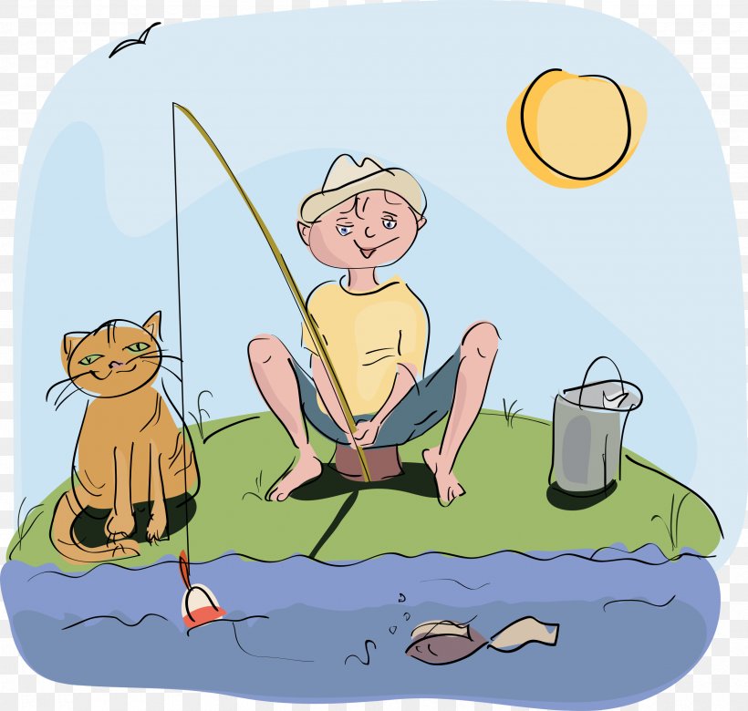 Recreational Fishing Clip Art, PNG, 2500x2380px, Fishing, Cartoon, Creel, Fish Hook, Fisherman Download Free