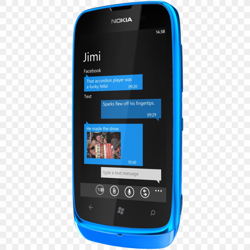 Nokia Lumia 610 Nokia Lumia 520 Nokia Lumia 900 Mobile World Congress Nokia Phone Series, PNG, 1200x1200px, Nokia Lumia 610, Cellular Network, Communication Device, Electric Blue, Electronic Device Download Free