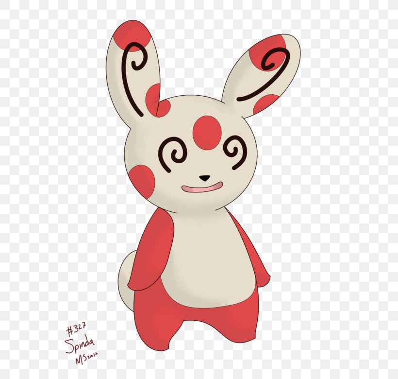Rabbit Spinda Easter Bunny Mr. Mime Illustration, PNG, 600x780px, Watercolor, Cartoon, Flower, Frame, Heart Download Free