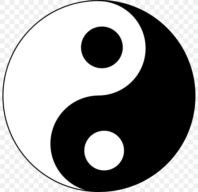 Yin And Yang Symbol Clip Art, PNG, 800x796px, Yin And Yang, Area, Black And White, Culture, Good And Evil Download Free