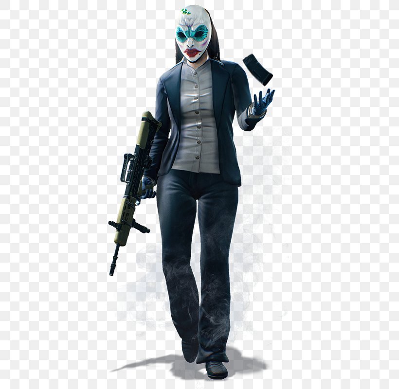 Payday 2 Payday: The Heist Video Game Downloadable Content Overkill Software, PNG, 395x800px, Payday 2, Clover, Computer Software, Costume, Downloadable Content Download Free