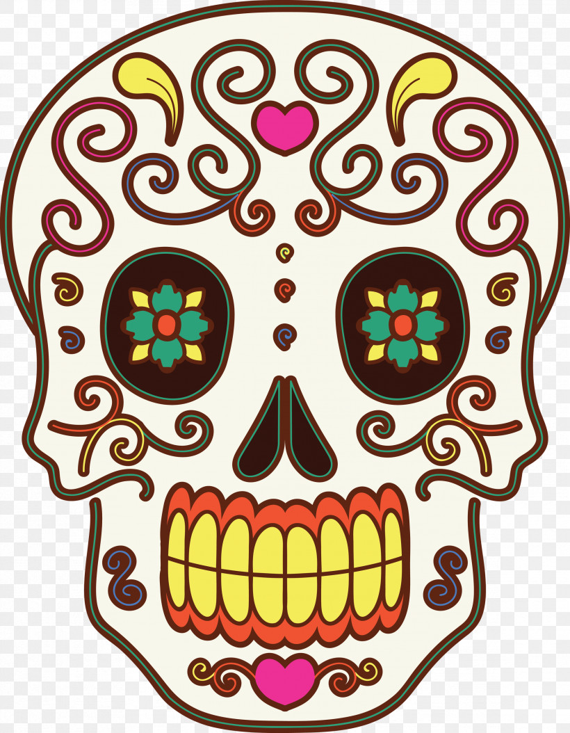 Day Of The Dead Día De Muertos Skull, PNG, 2332x2999px, Day Of The Dead, D%c3%ada De Muertos, Meter, Skull, Visual Arts Download Free