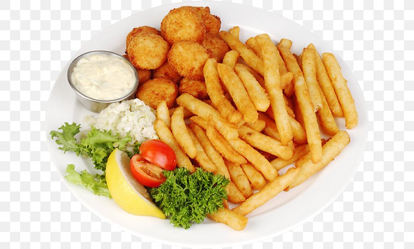 French Fries European Cuisine Fried Chicken Chicken Nugget, PNG, 643x494px, French Fries, American Food, Buffalo Wing, Chicken, Chicken And Chips Download Free