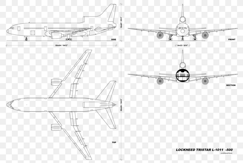 Lockheed L-1011 TriStar Lockheed TriStar L-1011-100 Lockheed L-100 Hercules L-1011-50, PNG, 800x549px, Lockheed L1011 Tristar, Aircraft, Airplane, Area, Artwork Download Free