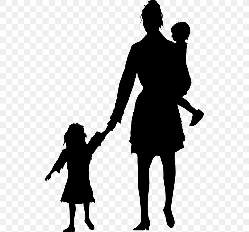 Mother Child Silhouette, PNG, 525x762px, Mother, Black And White, Child, Family, Father Download Free