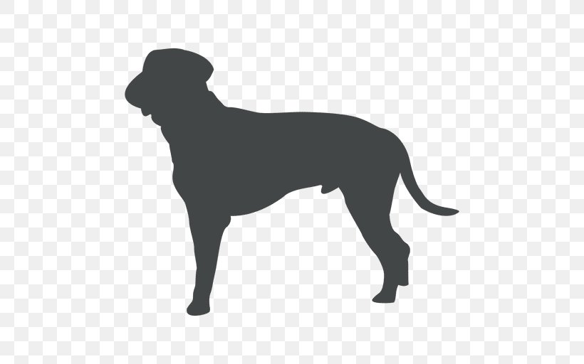 Labrador Retriever Great Dane Puppy Dog Breed Silhouette, PNG, 512x512px, Labrador Retriever, Black, Black And White, Carnivoran, Dog Download Free