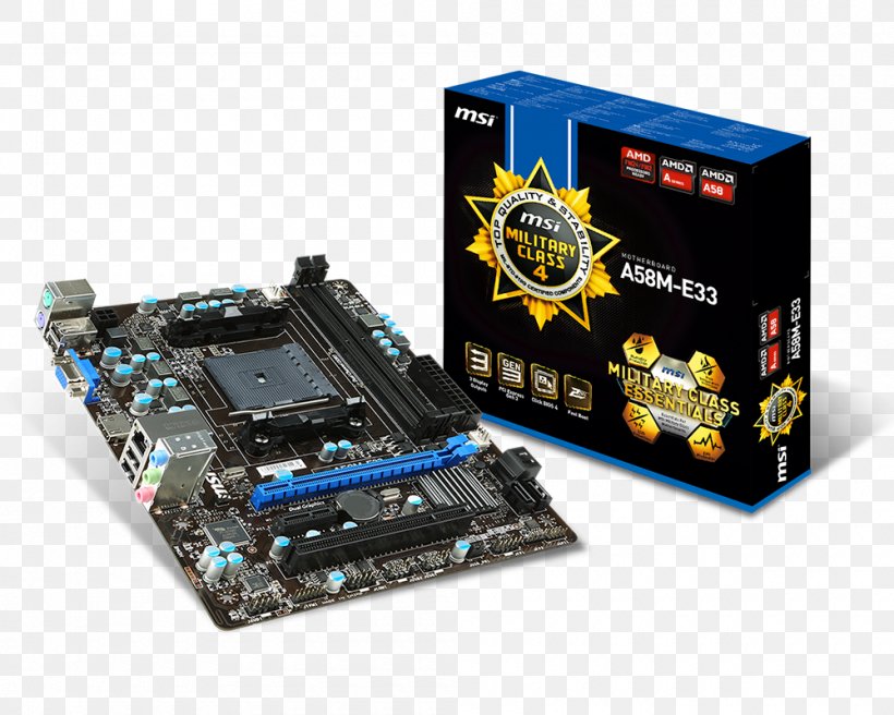 Micro-Star International Motherboard CPU Socket ATX Socket FM2 , PNG ...