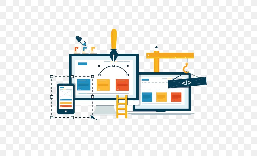 Web Development Responsive Web Design, PNG, 500x500px, Web Development, Area, Diagram, Digital Agency, Digital Marketing Download Free