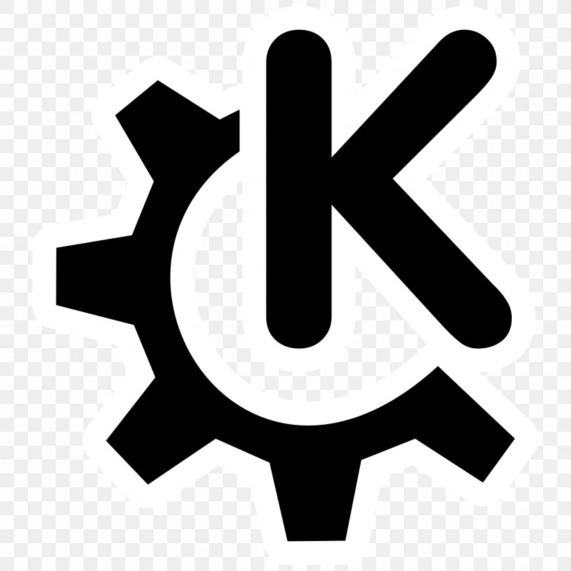 KDE Clip Art, PNG, 2400x2400px, Kde, Black And White, Brand, Computer, Kde Display Manager Download Free