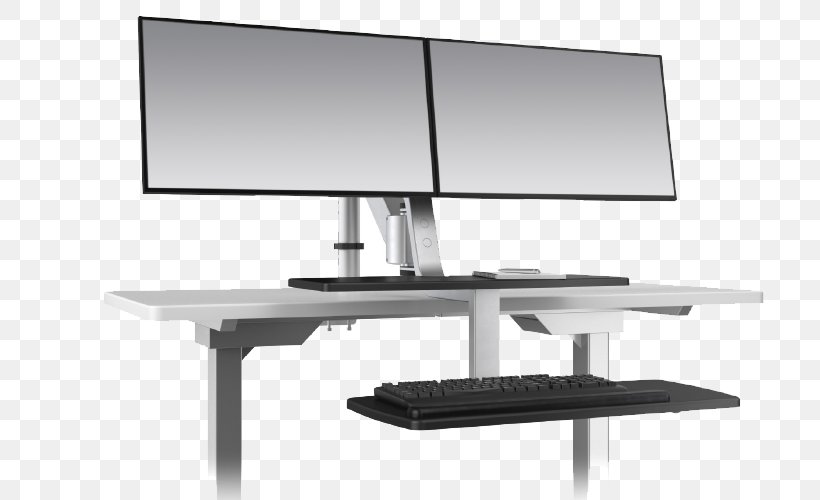 Computer Monitors Human Factors And Ergonomics Office Table Furniture, PNG, 800x500px, Computer Monitors, Computer Keyboard, Computer Monitor, Computer Monitor Accessory, Cubicle Download Free
