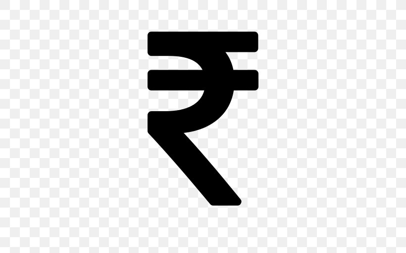 Indian Rupee Sign Currency Symbol Icon Design, PNG, 512x512px, Indian Rupee, Banknote, Black, Black And White, Brand Download Free