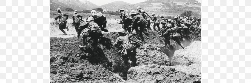 First World War Gallipoli Campaign Battle Of Lone Pine Western Front, PNG, 1500x500px, First World War, Battle, Black And White, Charge, Front Download Free