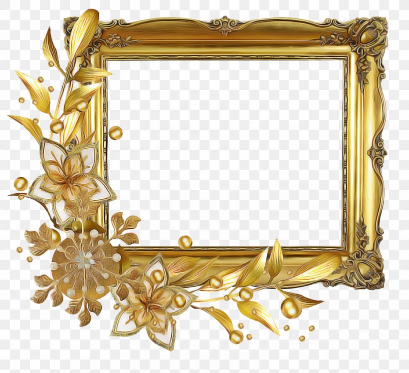 Picture Frame, PNG, 1184x1080px, Picture Frame, Interior Design, Mirror, Rectangle, Yellow Download Free