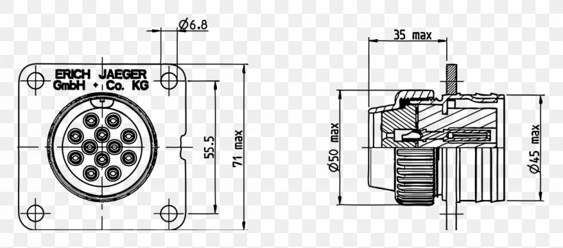 Technical Drawing Wiring Diagram Electrical Connector, PNG, 1134x501px, Drawing, Auto Part, Black And White, Circuit Component, Diagram Download Free