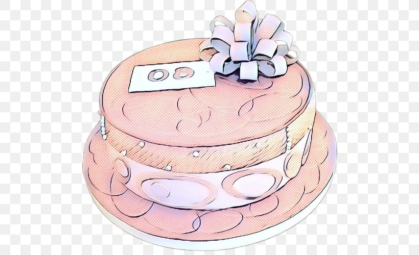 Pink Birthday Cake, PNG, 500x500px, Pop Art, Baked Goods, Birthday, Birthday Cake, Buttercream Download Free