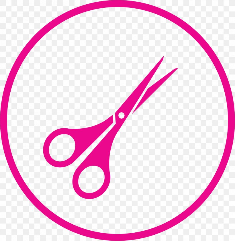 Pink Circle, PNG, 1418x1456px, Scissors, Line Art, Logo, Magenta, Pink Download Free