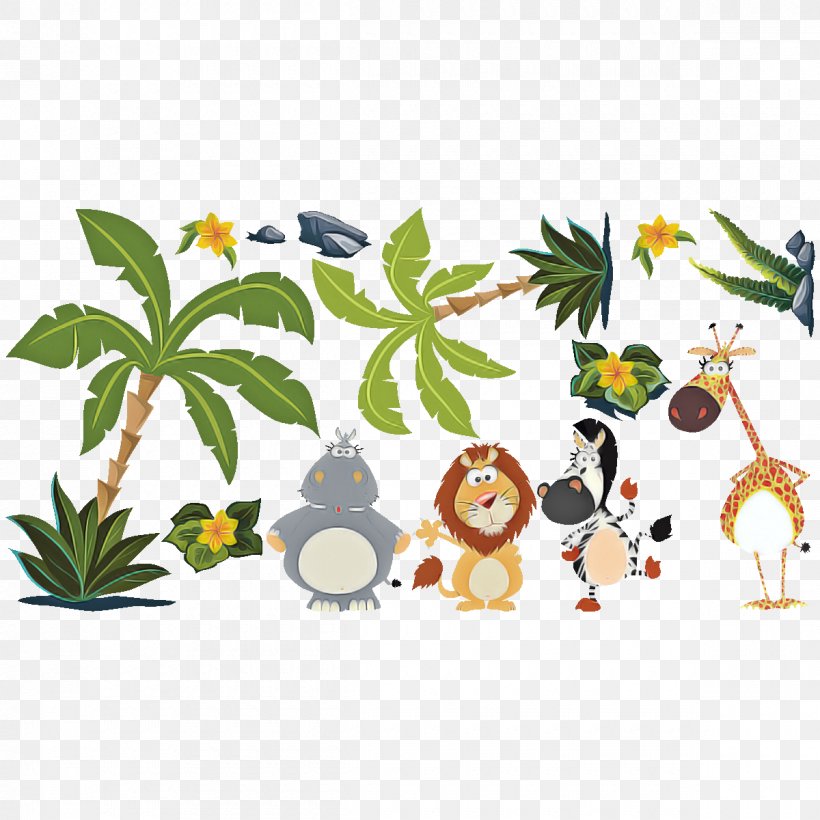 Cartoon Clip Art Leaf Animal Figure Plant, PNG, 1200x1200px, Cartoon, Animal Figure, Leaf, Plant, Tree Download Free