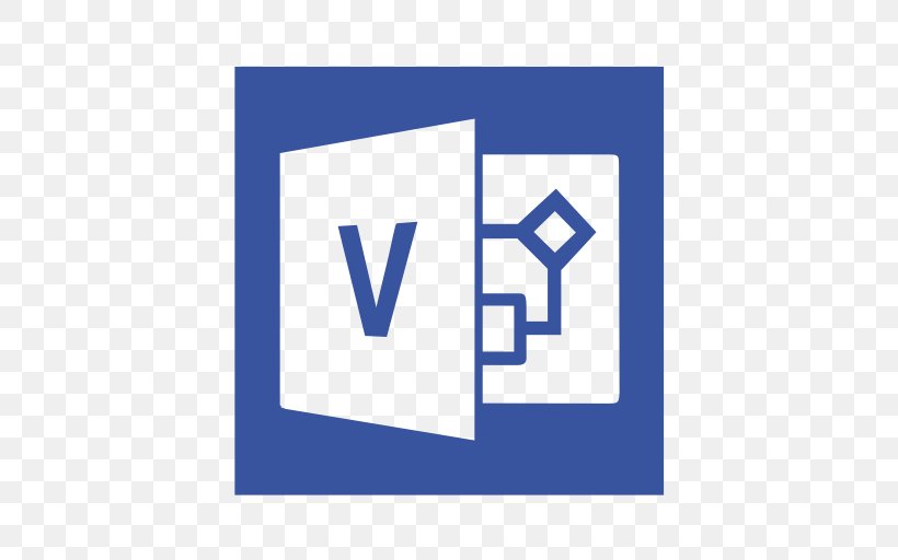 Microsoft Visio Microsoft Office 365 Microsoft Excel, PNG, 512x512px, Microsoft Visio, Area, Blue, Brand, Computer Software Download Free