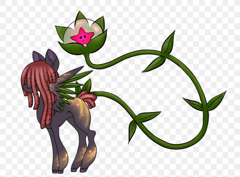 Horse Clip Art Illustration Flowering Plant, PNG, 834x616px, Horse, Fictional Character, Flora, Flower, Flowering Plant Download Free