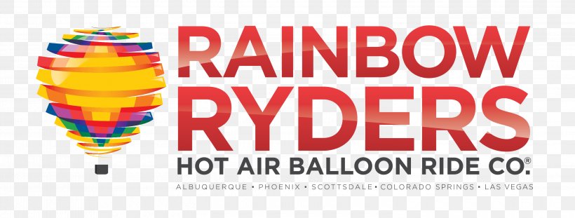 Las Vegas Flight Rainbow Ryders, Inc. Hot Air Balloon Company, PNG, 3000x1138px, Las Vegas, Advertising, Balloon, Brand, Flight Download Free