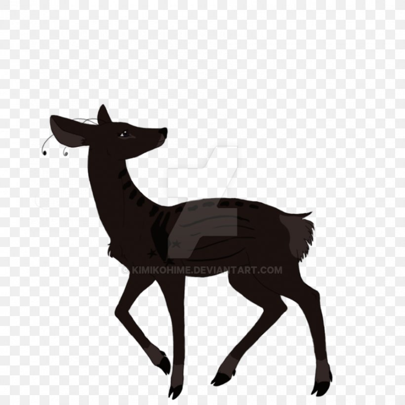 Reindeer Antler Pack Animal Black Silhouette, PNG, 894x894px, Reindeer, Antler, Black, Black And White, Deer Download Free