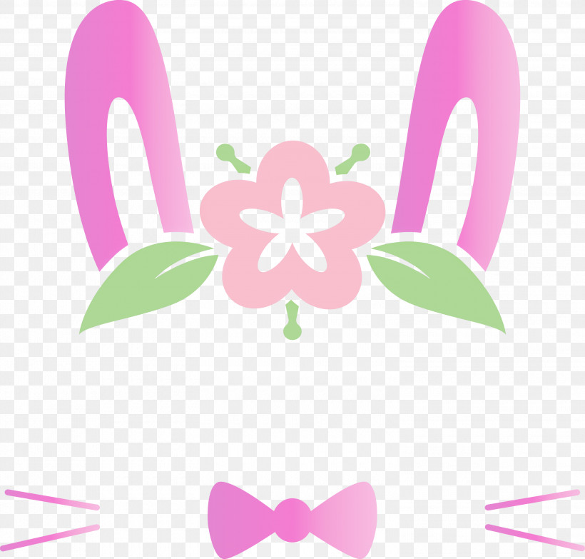 Easter Bunny Easter Day Cute Rabbit, PNG, 3000x2868px, Easter Bunny, Cute Rabbit, Easter Day, Petal, Pink Download Free