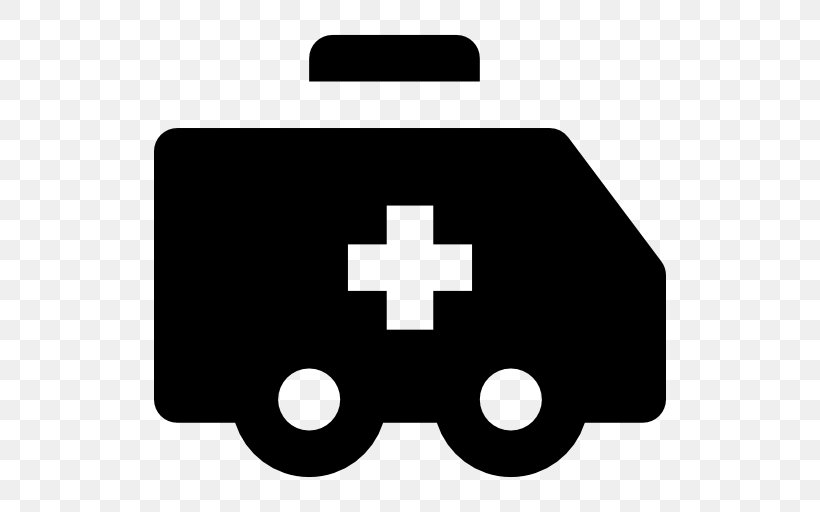 Ambulance Font Awesome Clip Art, PNG, 512x512px, Ambulance, Black, Black And White, Emergency, Emergency Medical Services Download Free