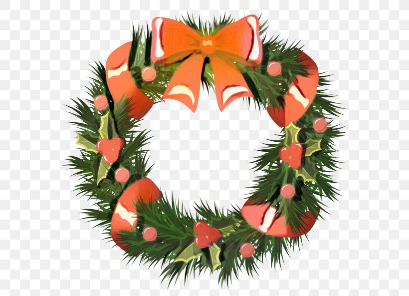 Wreath Christmas Day Clip Art Image, PNG, 600x593px, Wreath, Christmas, Christmas Day, Christmas Decoration, Christmas Eve Download Free