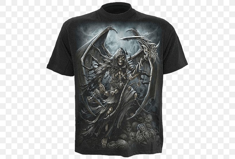 Death Gothic Art Gothic Fashion Gothic Rock, PNG, 555x555px, Death, Active Shirt, Art, Black, Brand Download Free