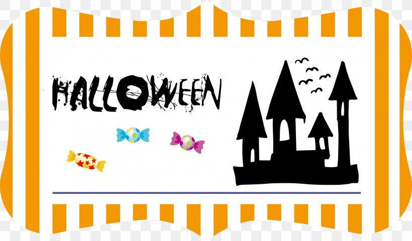 Happy Halloween Halloween, PNG, 3000x1758px, Happy Halloween, Geometry, Halloween, Happiness, Line Download Free