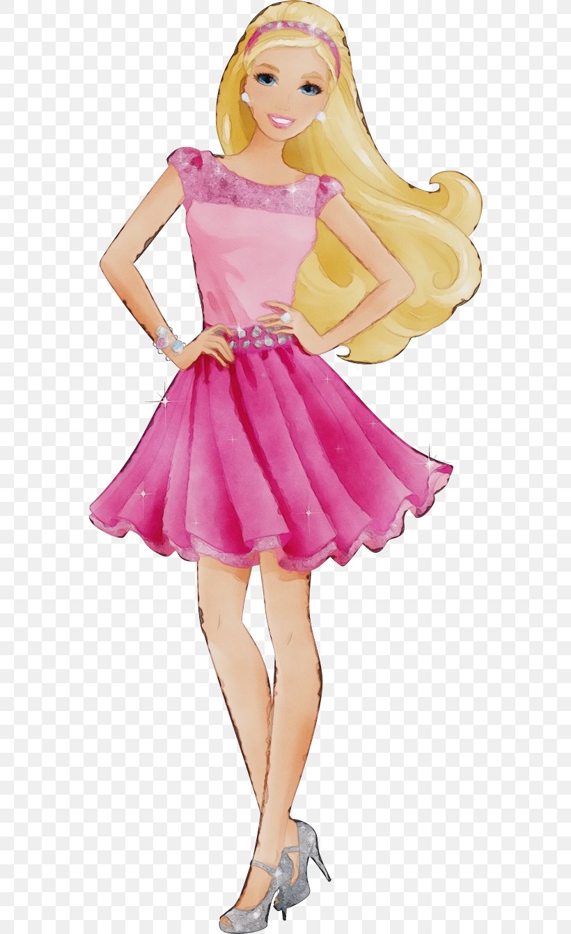Barbie Clip Art Image Doll, PNG, 566x1340px, Barbie, Barbie The Pearl Princess, Clothing, Cocktail Dress, Costume Download Free