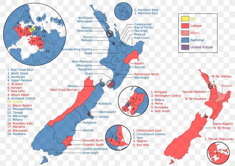 New Zealand General Election, 2017 ETEL Transformers Pty Ltd Electoral District Map, PNG, 2000x1414px, New Zealand, Area, Blank Map, Country, Diagram Download Free
