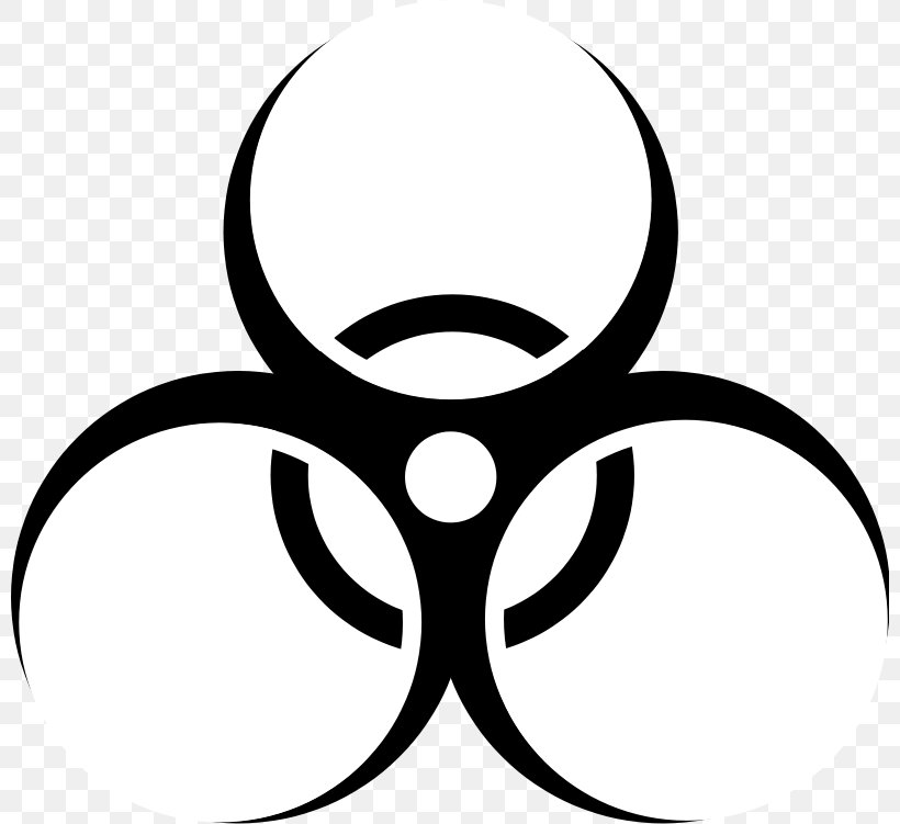 Biological Hazard Symbol Sign Clip Art, PNG, 800x751px, Biological Hazard, Art, Artwork, Black And White, Dangerous Goods Download Free